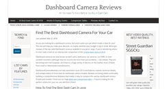 Desktop Screenshot of dashboardcamerareviews.com